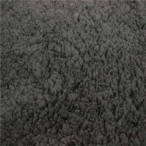 Polyester Grey Faux Sherpa Fleece Fabric 220gsm For Blankets