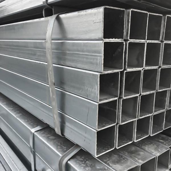 Non-oiled Galvanized Square Tube Steel for 75x75 Square Rectangular Hollow Steel Tubes