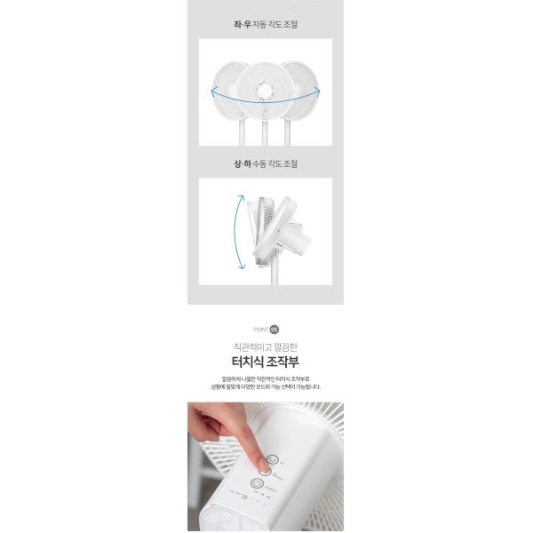 6-Blade Floor Fan for Air Circulation at Three Wind Speeds and 6 Blades