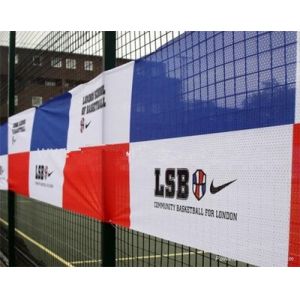 Heat Sealed PVC Mesh Fencing B1 M1 Flame Retardant With OEM Service Pallet