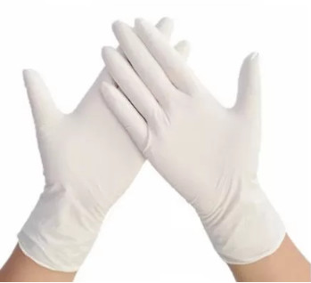 Waterproof Disposable Gloves , Disposable Medical Gloves 100% Latex Thickness 3