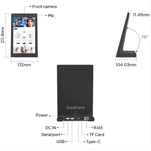 8inch L type business self-service kiosk android tablet pc Capacitive touch