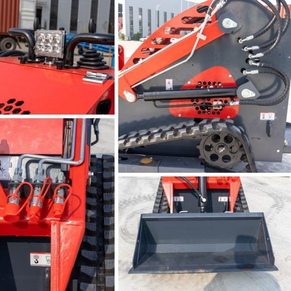 600kg Mini Skid Steer Loader with 2200mm Maximum