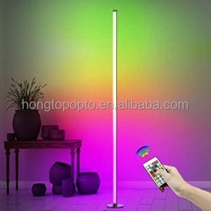 80lm/w Home Atmosphere Smart Led Floor Lamp with USB RGB Color Changing and IR