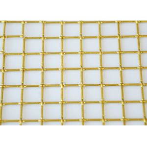 Antique Brass Woven Wire Mesh Large Diamond Hole Plain Weave