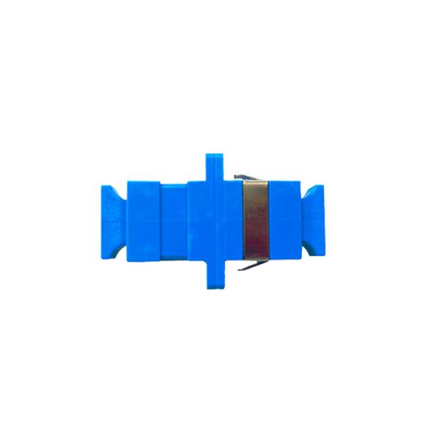 Buy ABS CATV SC Simplex Adapter SC UPC SX SM Fiber Optic Cable Adapter Blue at wholesale prices