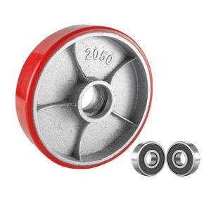 Cast Iron Pallet Jack Wheels 200*50mm 8 Inch Polyurethane Wheels