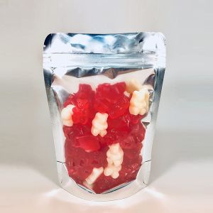 Matte Black Child Proof Aluminum Foil Mylar Zipper Bags