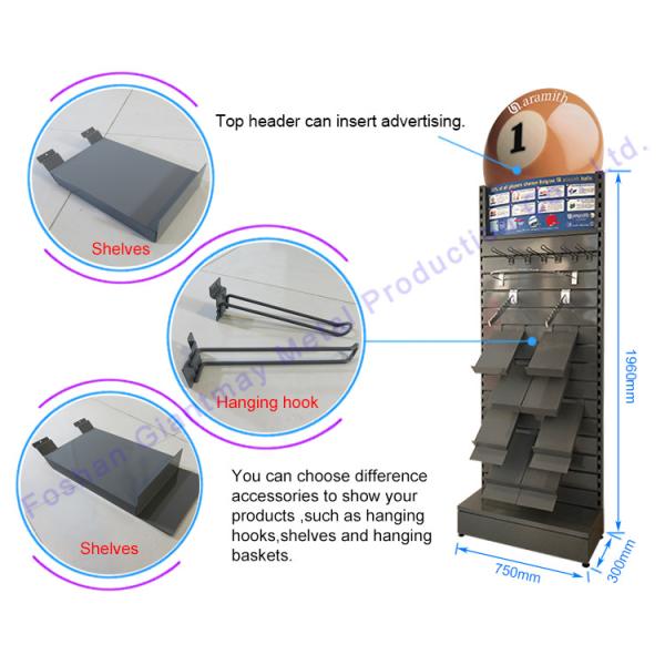 Metal Slat Wall Stand Mobile Accessories Slatwall