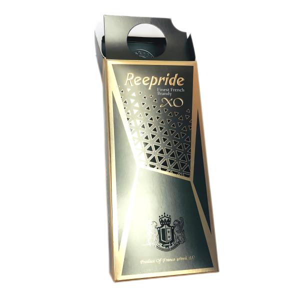 FSC Wine Packing Boxes , Cardboard Wine Packaging Gold Foil Stamping