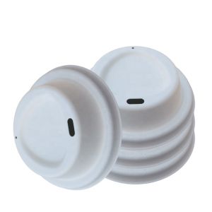 Compostable Sugarcane Bagasse Pulp Disposable Coffee Cup Lids