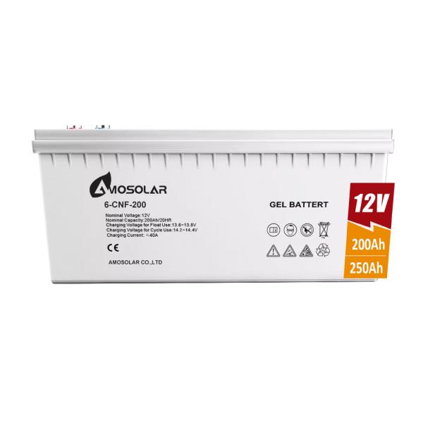Buy BOATS Solar Rechargeable Batteries 12V 100Ah 200Ah Gel Storage Batteries Lead Acid Battery at wholesale prices