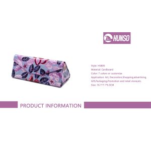 Triangle Eyeglass Case Box , Magnet Folding Sunglasses Cover Box