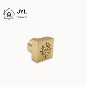 Luxury Zamac Bottle Cap Square Shape With Embossed Logo Europe Style