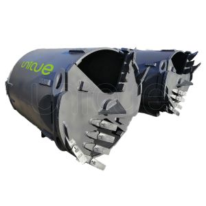 Double Cut 1000mm Dia 20mm Thick Drilling Bucket Auger For Clay Drilling