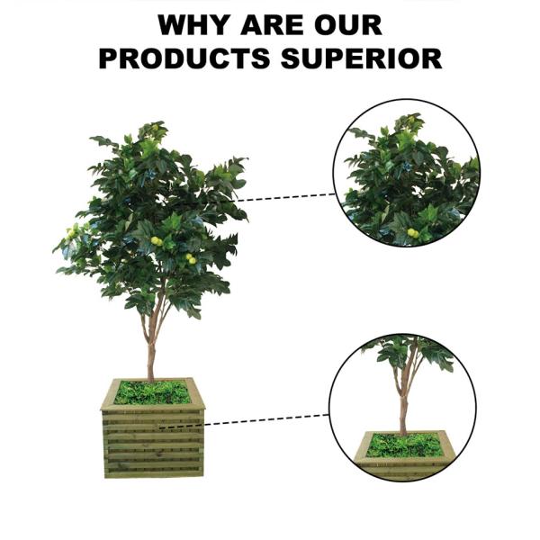 Architectural Landscaping Artificial Fruit Plant Bathroom Decorative Apple Tree