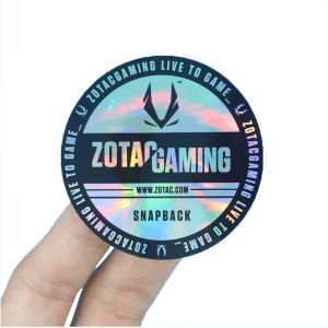 Self Adhesive Hologram Sticker Security Label Customized Glossy Lamination