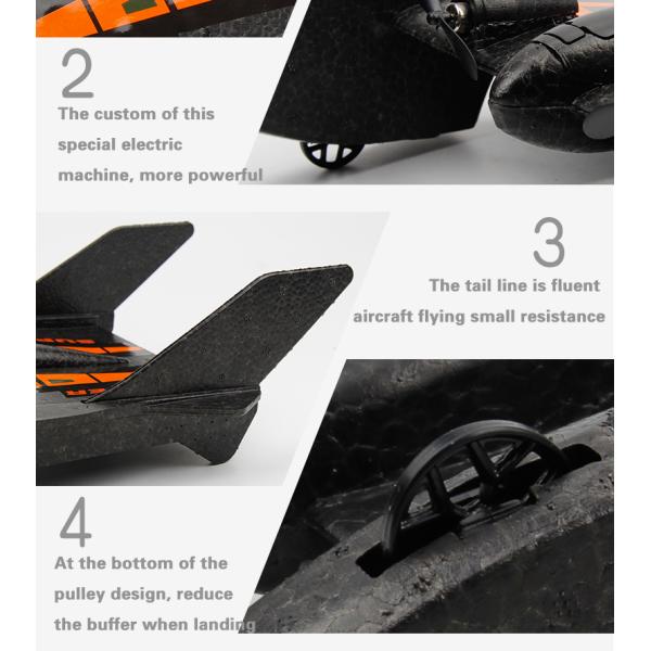 Package Includes Outdoor Electric Remote Control Aircraft Toy for Glider Airplane Adventure