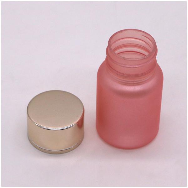 40ml PET Custom Service Plastic Pill Bottle with Frost Surface and Child Safety Cap