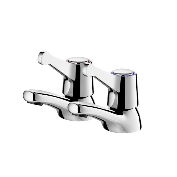 Brass Cartridge Double Handle Tub Faucet
