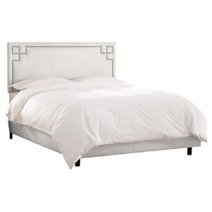 hot sale hotel project hotel furniture white leather bed headboard