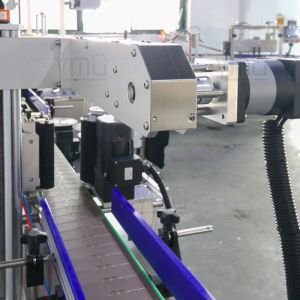 Automatic Square Canister Jar Single Side Label Applicator Round And Flat Bottle