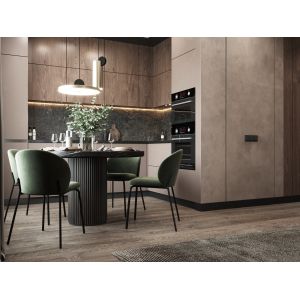 Fitted Pinkish Brown PET Kitchen Cabinets Modern Bespoke Kitchen Cabinets