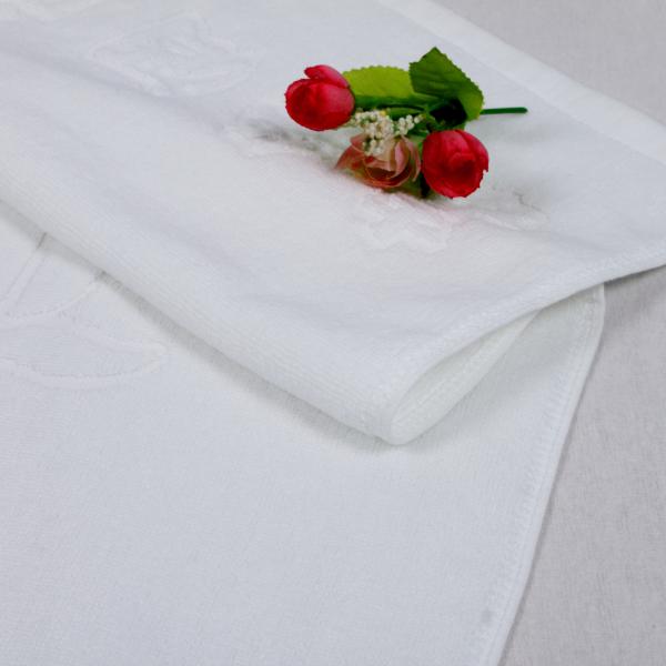 Luxury Jacquard White Cotton Hand Towels