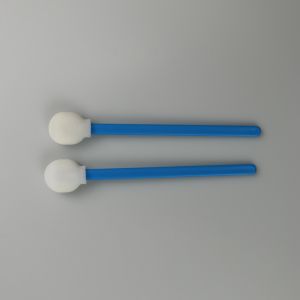 Lollipop Round Sponge Head Disposable Lint Free Swabs Blue Stick