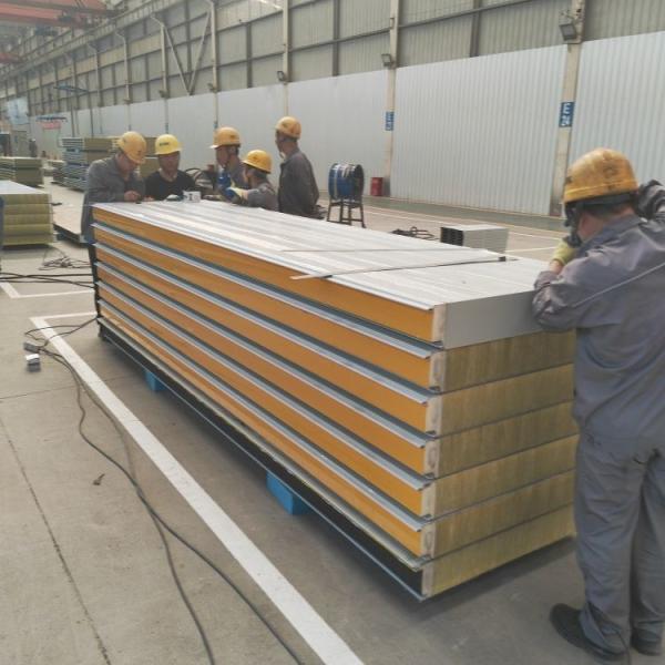 Buy High Durability Sandwich Panel Rockwool Resistance Moisture And Fire at wholesale prices