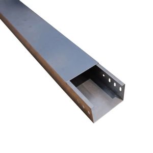 Customizable Solid Bottom Cable Tray With Ventilation Holes Fire Resistance
