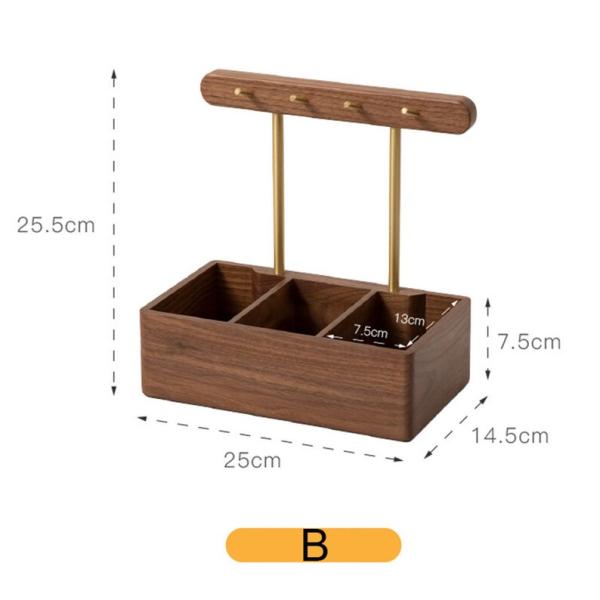 Solid wood key and accessories organizer living room desktop jewelry hook ornament Entryway organizer Wooden key storage