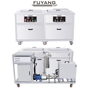 Quality Stainless Steel Engine Ultrasonic Cleaner 108Liter 1500w Customized Dual Slots for sale