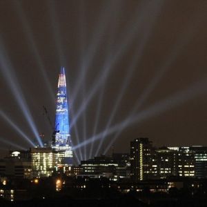 4000 Watt DMX Sky Cannon Searchlight Outdoor Waterproof CMY Mixing Discolor