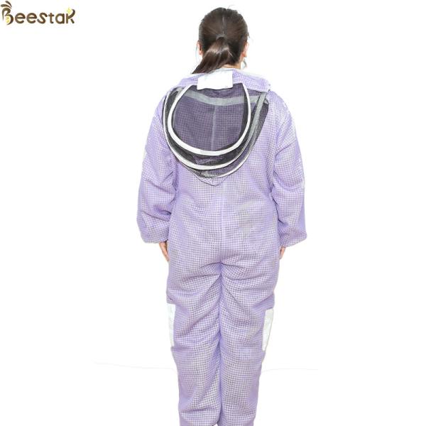 Purple 3 Layer Beekeeper Suit Ventilated Beekeeping Suit Beekeeper Uniform