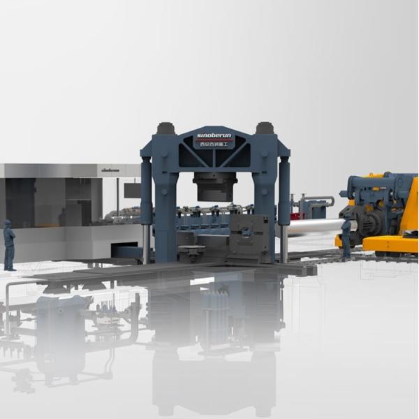 Two Column Pull Down Open Die Fully Hydraulic Forging Press Electrical Control