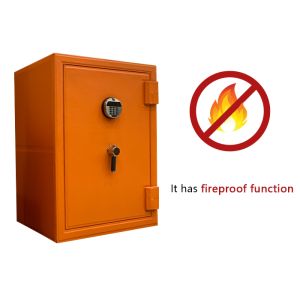 Leather-Covered Fireproof Jewelry Safe Limited Edition with Watch Winder