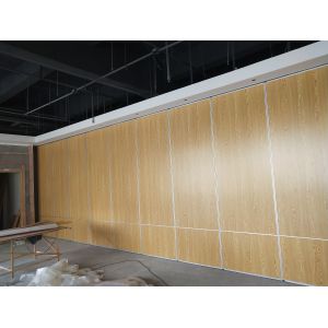 Multi Color Restaurant Partition Wall System With Aluminium Trolley Sliding