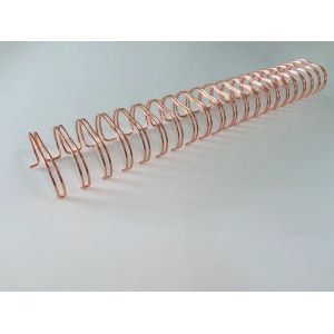 Steel Electroplated 6.4mm Wire Spiral Binding Coils Double O Line Binding