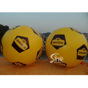 Soccer Shape Giant Advertising Inflatable Helium Balloon With Full Printing