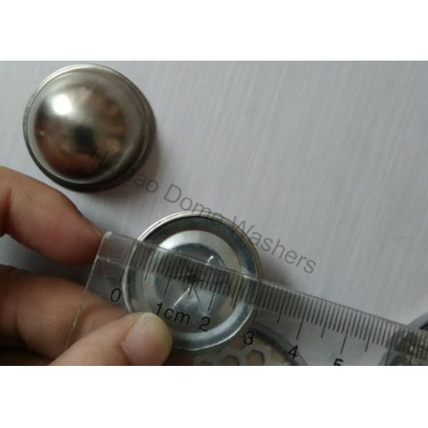 7/8" Stainless Steel Dome Cap Washers , CD Weld Pin Washer For 12Ga 14Ga Pins