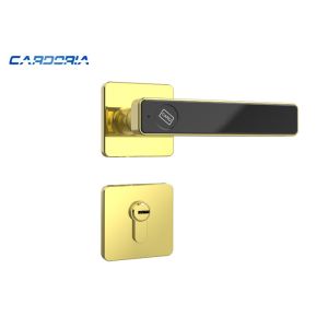 Zinc Alloy Panel Hotel Door Locks , Rfid Card Hotel Lock With Easy Management