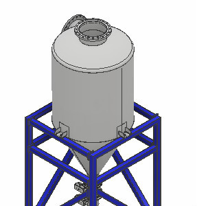Anti Corrosion 100mm Diameter Stainless Steel Cyclone Separator