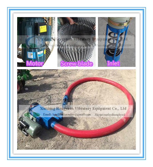 Truck loading grain pneumatic conveyor machine with soft tubes