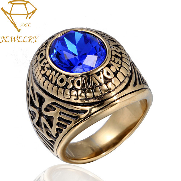 Buy Engraved Steel University Graduation Rings at wholesale prices