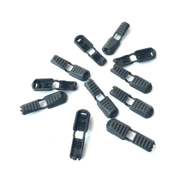 2021new popular fashion design plastic black 6mm elastic cord stopper for clothing