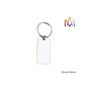 4mm Thickness Free Engraving SS304 Custom Shaped Keychains