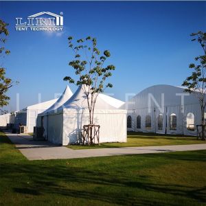 3x3m Aluminium Pagoda Tents With Plain PVC Sidewalls