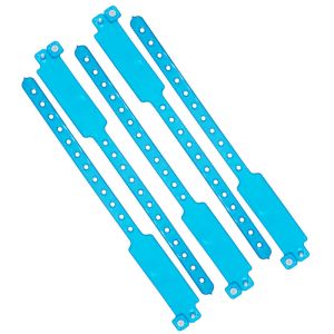 Secure Printed Event Wristbands , Adjustable Plastic Wristbands For Event