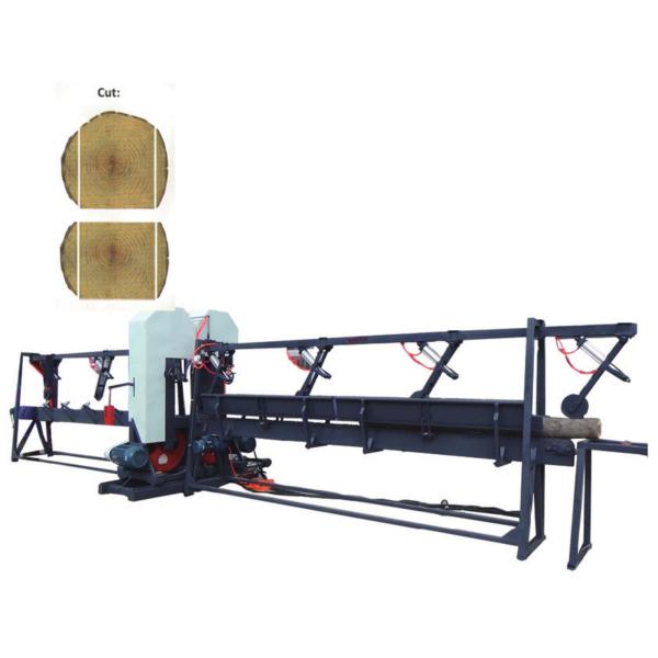 Buy Twin Vertical Band Saw Log Edges Cutting Sawmill,Multisaw Edge Cutting Saw at wholesale prices